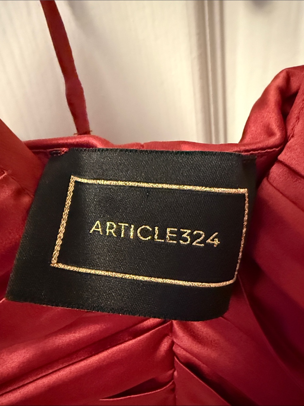 Red Ruched Homecoming Mini Dress - Picture 2 of 5